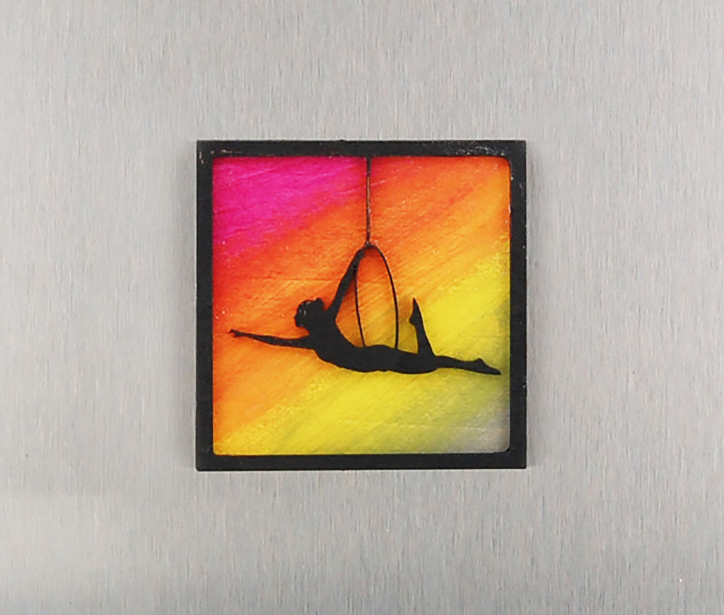 Refrigerator magnet 4 pack, aerialist theme