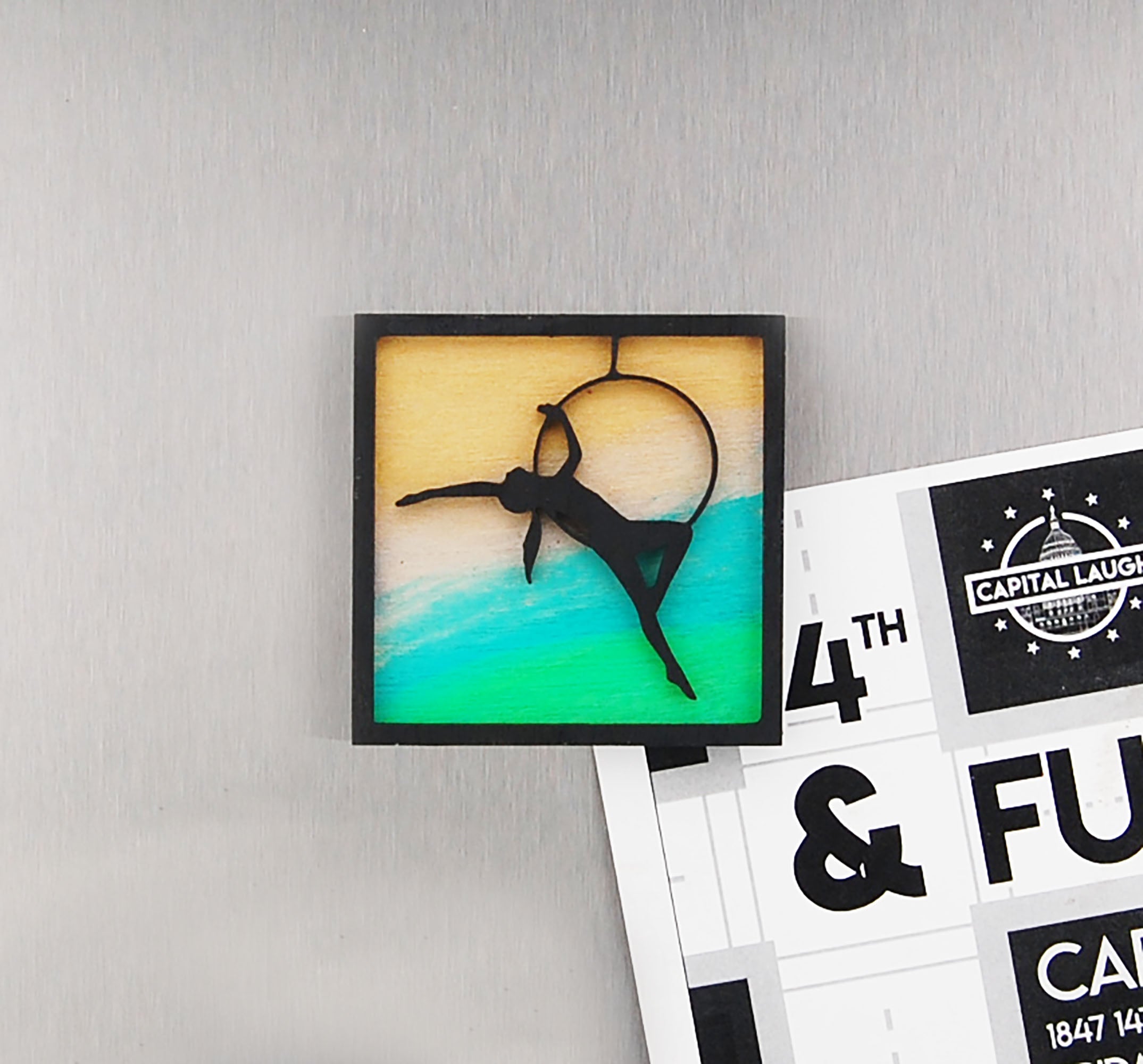 Refrigerator magnet 4 pack, aerialist theme