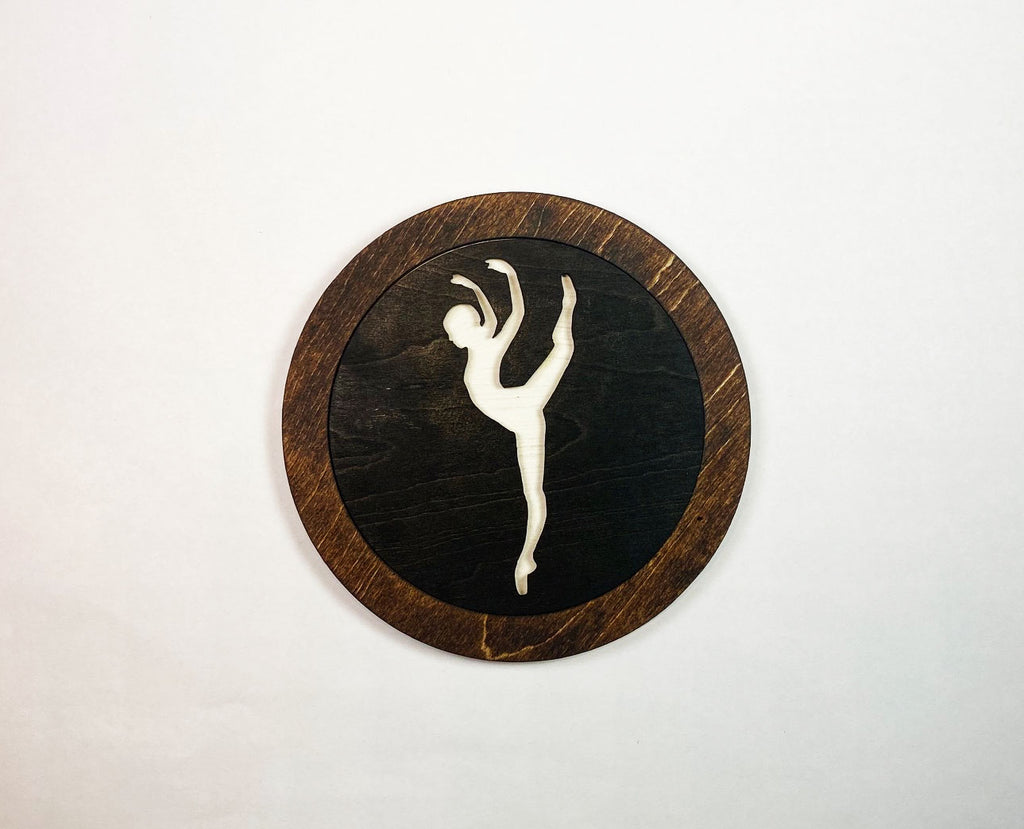 Ballet Coaster Set | 6 Handmade Laser Cut Hand Painted Ballerina Coasters with Holder