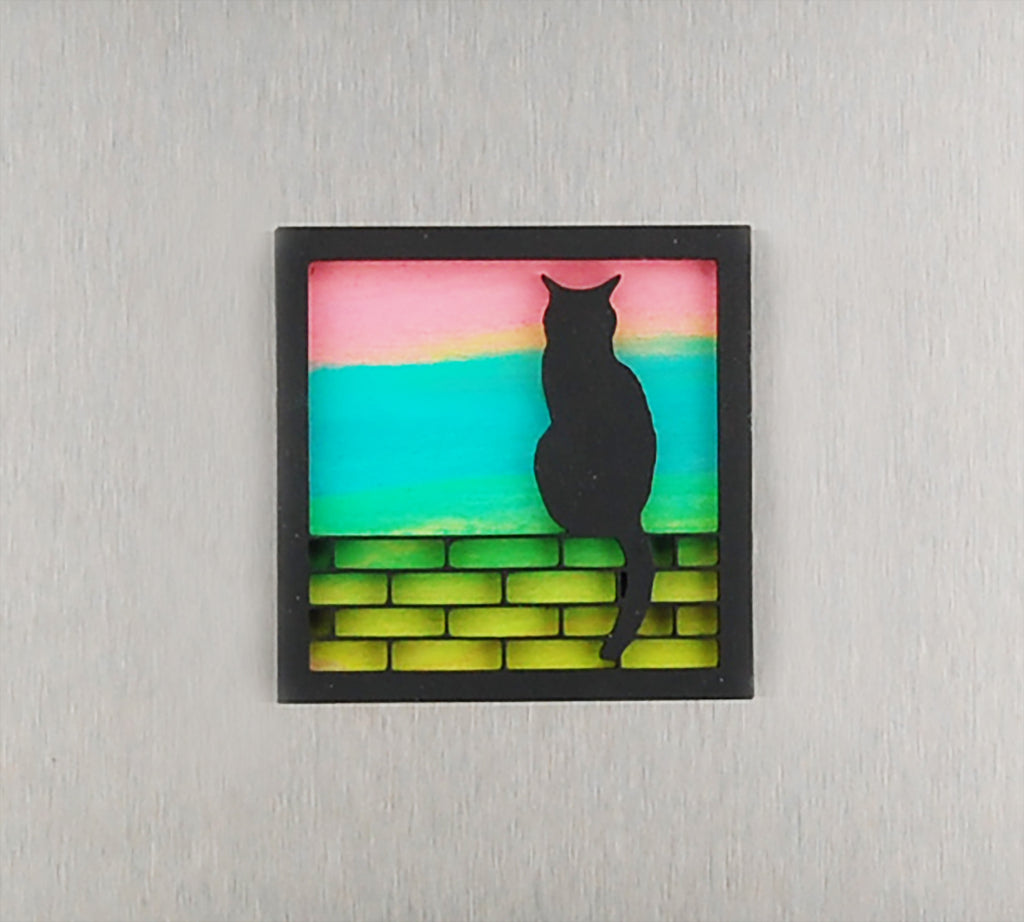 Refrigerator Magnet 4 Pack – Cat Theme