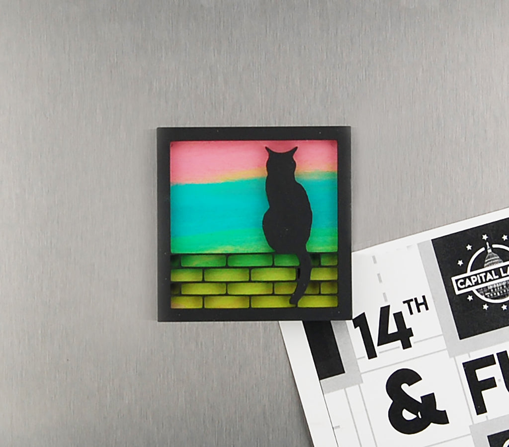 Refrigerator Magnet 4 Pack – Cat Theme