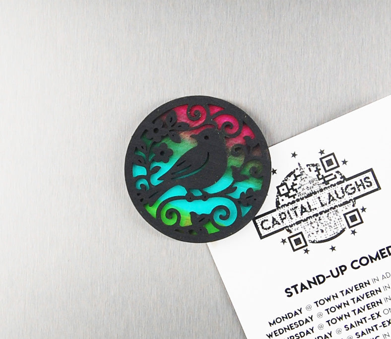 Refrigerator Magnet 4 Pack – Circular Art