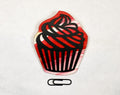 Cupcake Wooden Pin | Handmade Laser Cut Wearable Art Brooch