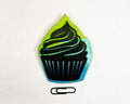 Cupcake Wooden Pin | Handmade Laser Cut Wearable Art Brooch