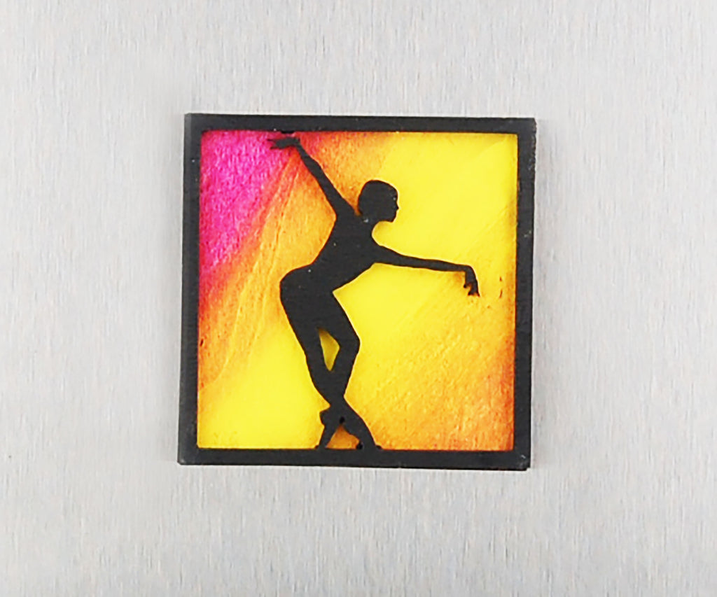 Refrigerator Magnet 4 Pack – Dancer Theme