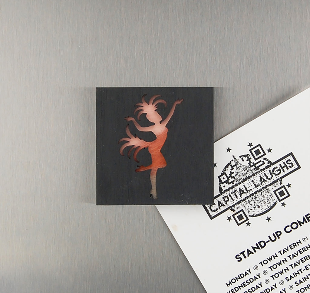 Refrigerator Magnet 4 Pack – Dancer Theme