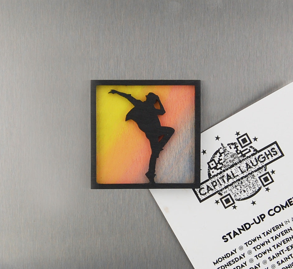 Refrigerator Magnet 4 Pack – Dancer Theme
