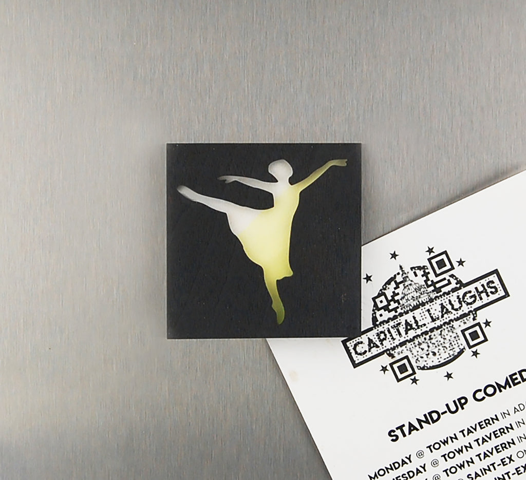 Refrigerator Magnet 4 Pack – Dancer Theme