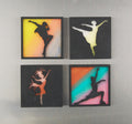 Refrigerator Magnet 4 Pack – Dancer Theme