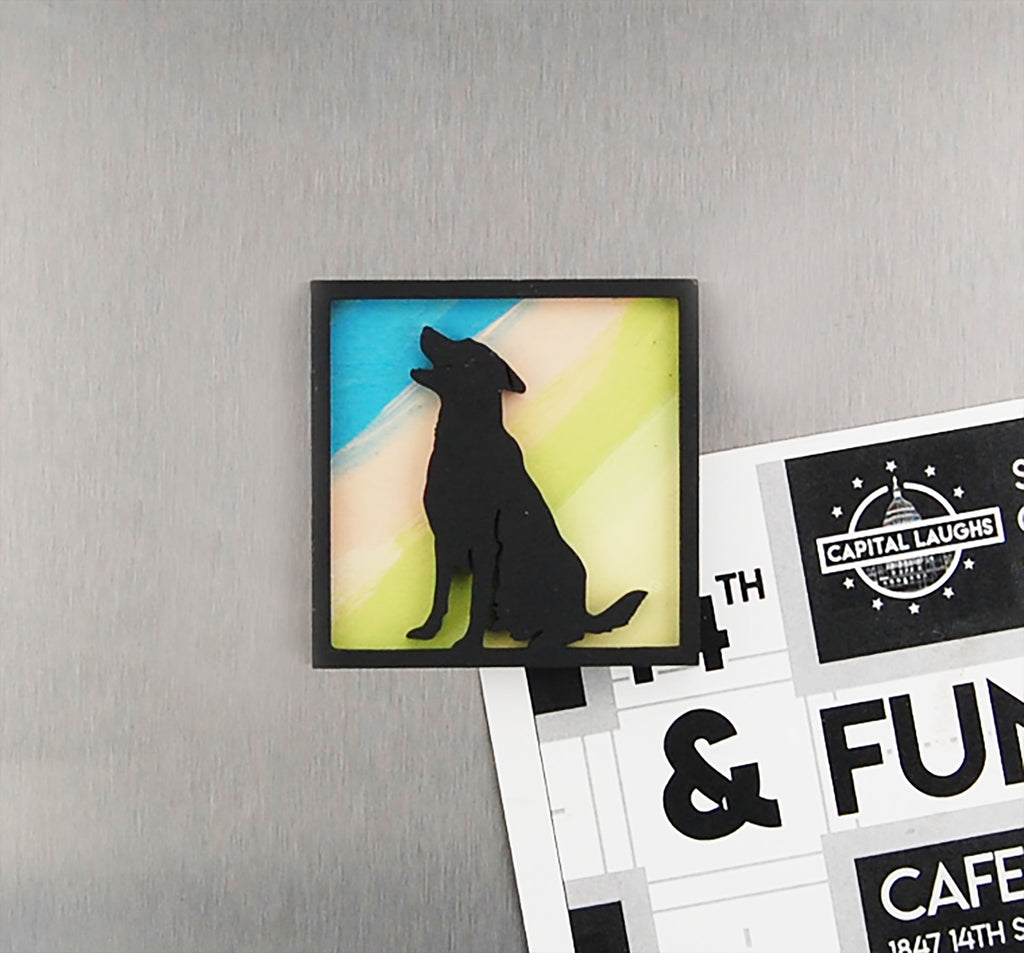 Refrigerator Magnet 4 Pack – Dog Theme