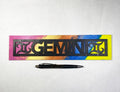 Gemini Sign | Handmade Laser Cut Hand Painted Zodiac Astrology Decor