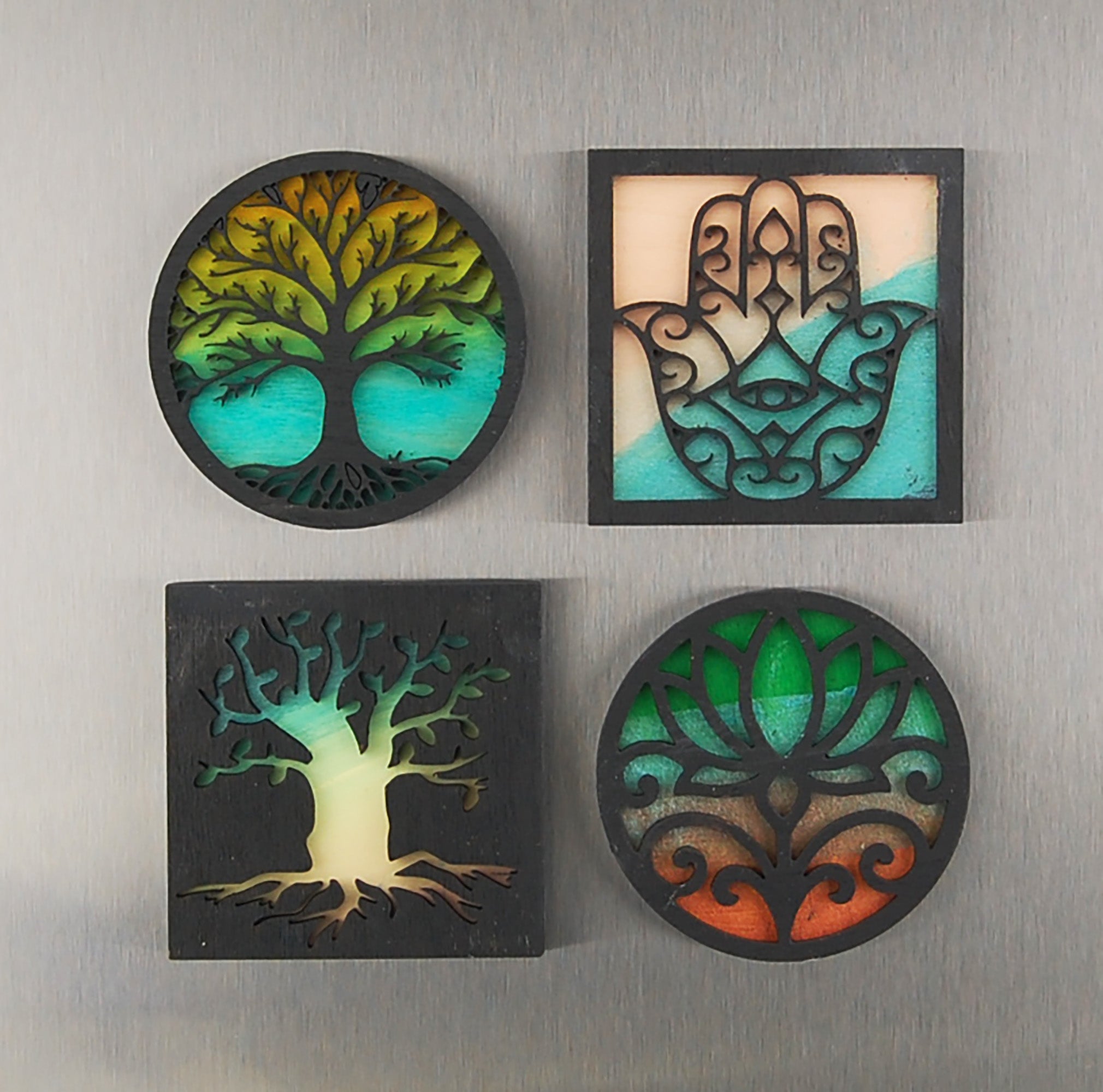 Refrigerator Magnet 4 Pack – Judaica Theme