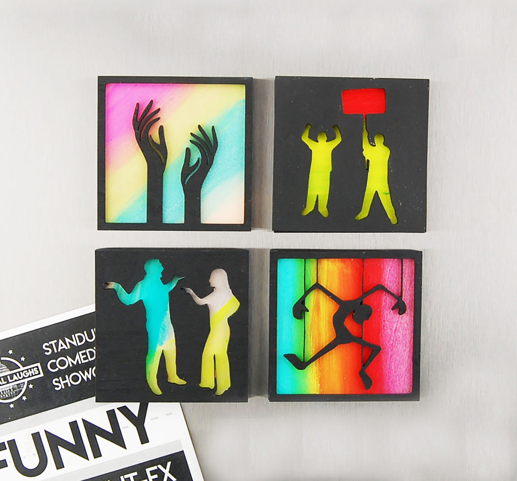 Refrigerator Magnet 4 Pack – Life Theme