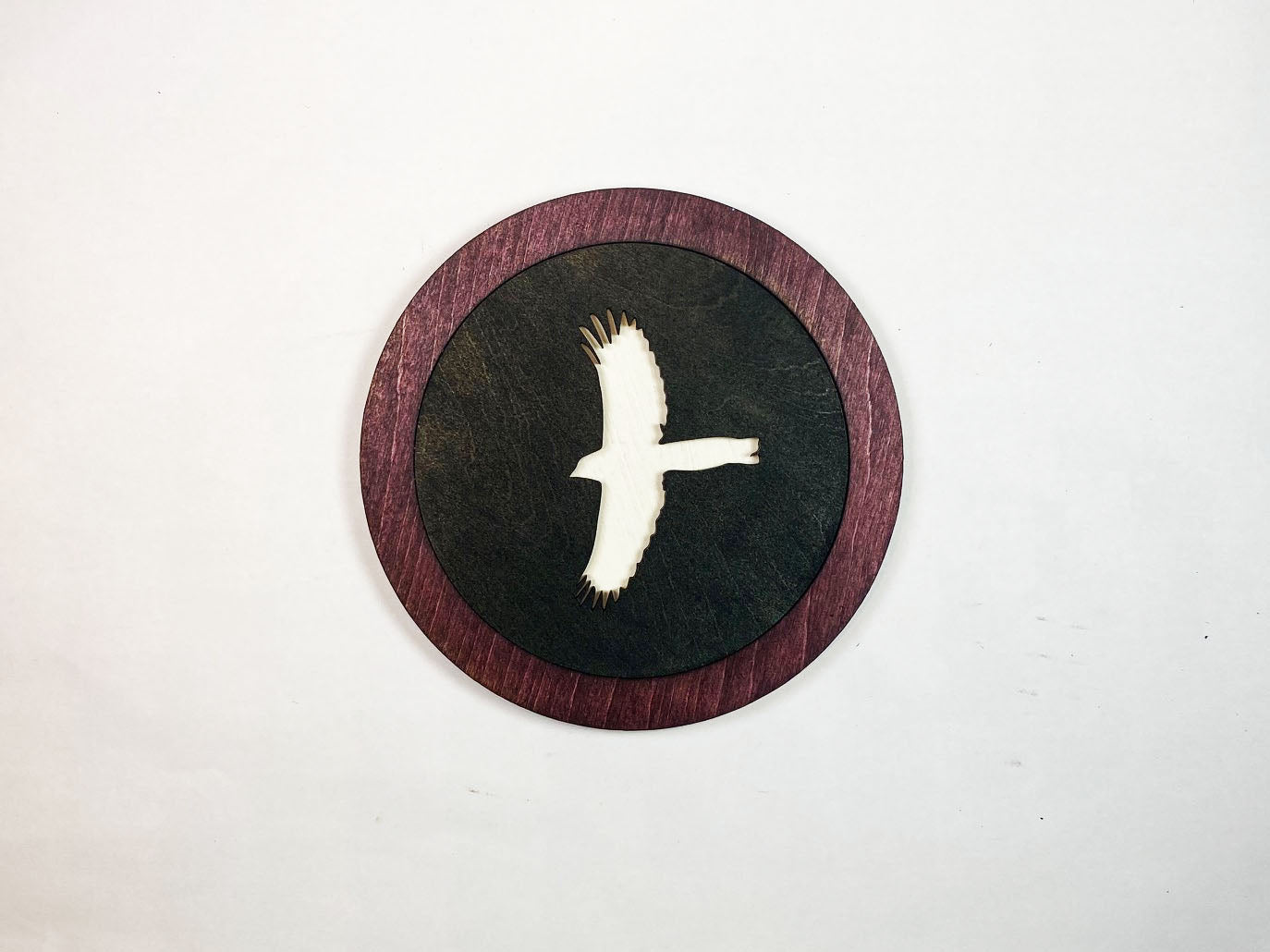 Magpie Coaster Set | 6 Handmade Laser Cut Hand Painted Bird Coasters with Holder