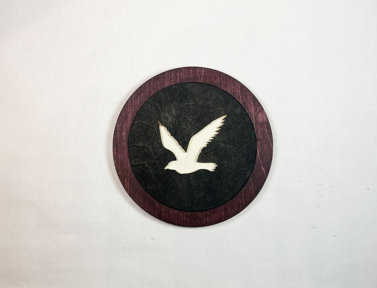 Magpie Coaster Set | 6 Handmade Laser Cut Hand Painted Bird Coasters with Holder