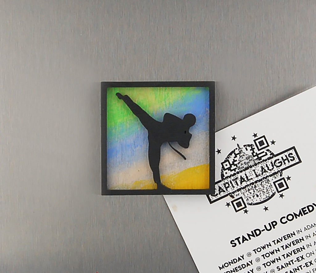 Refrigerator Magnet 4 Pack – Martial Arts Theme