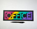 Office Sign | Handmade Laser Cut Hand Painted Wood Home Decor