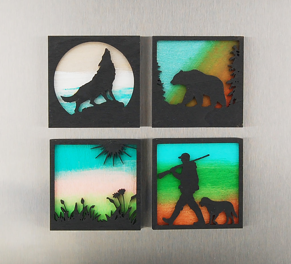 Refrigerator Magnet 4 Pack – Outdoor Theme