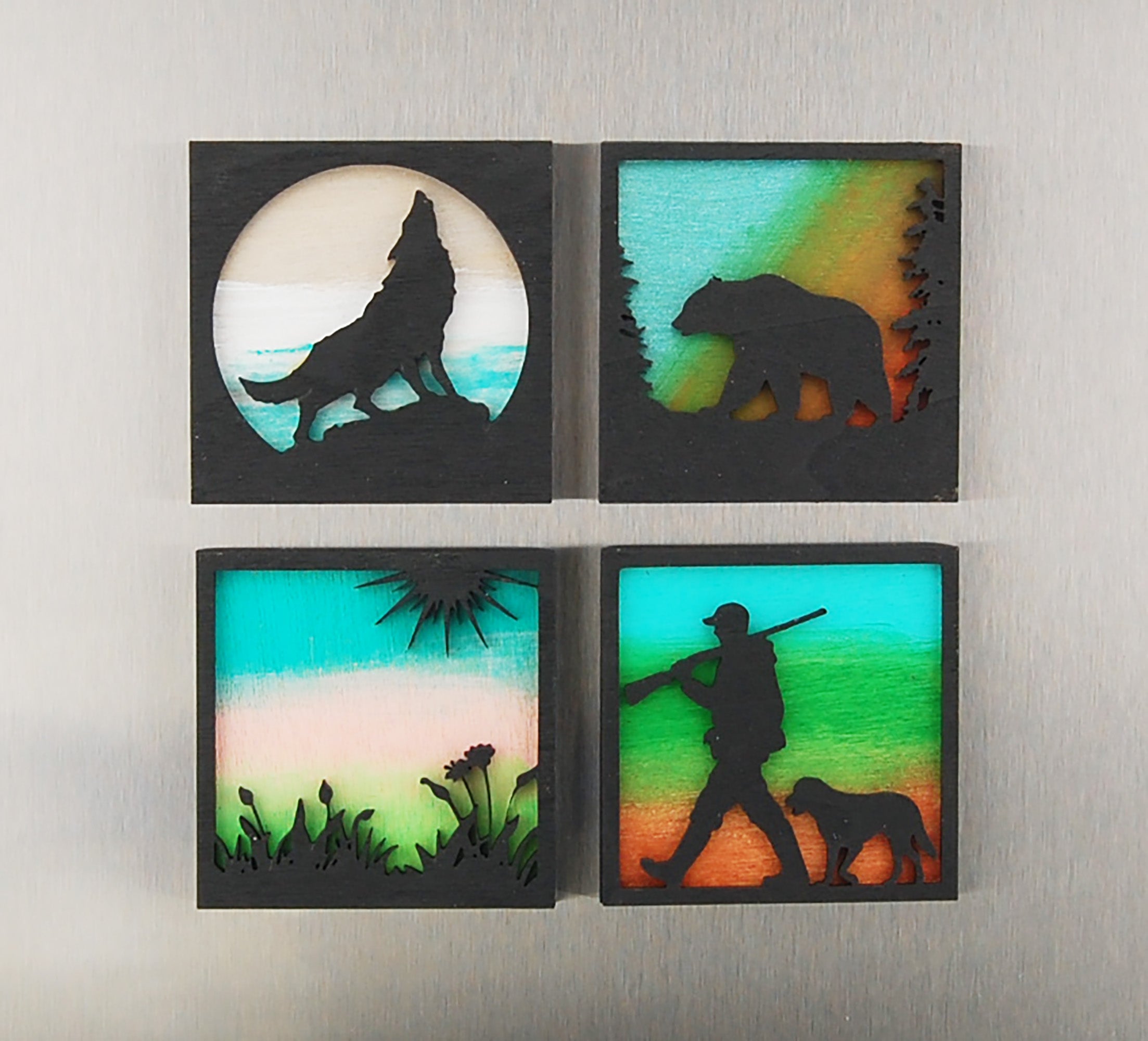 Refrigerator Magnet 4 Pack – Outdoor Theme