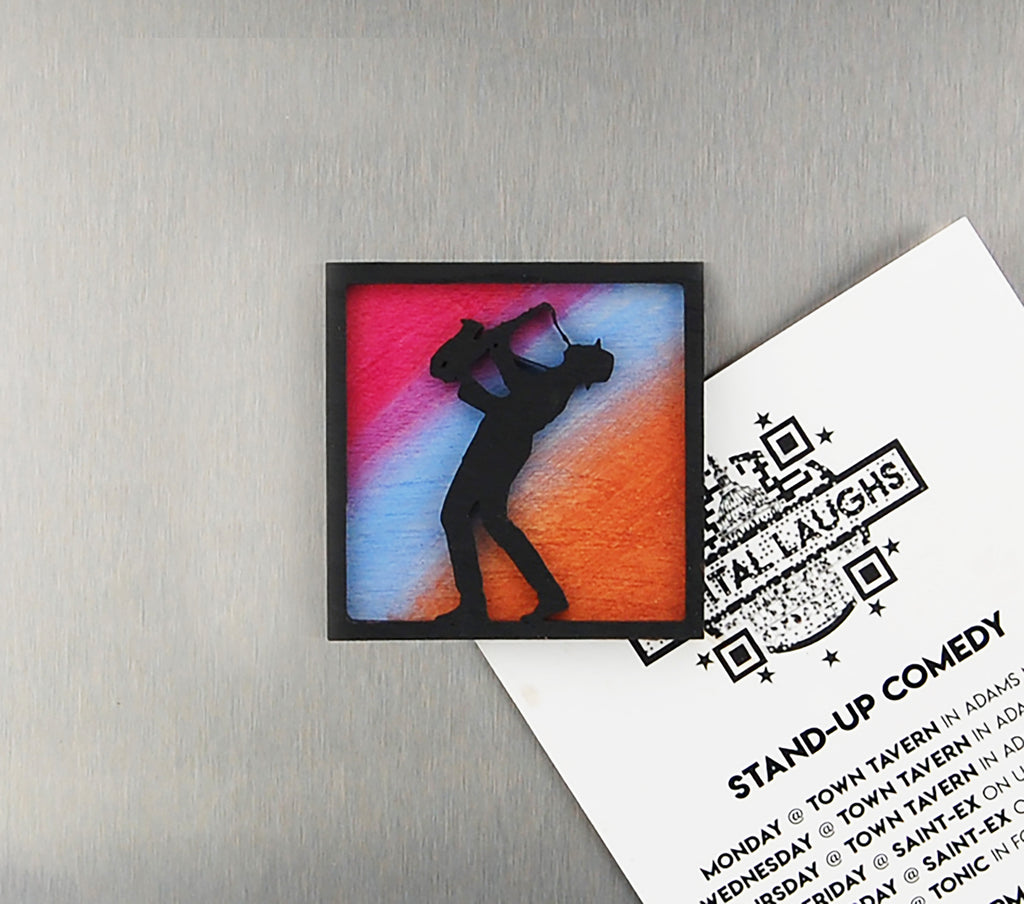 Refrigerator Magnet 4 Pack – Rock-n-Blues Theme