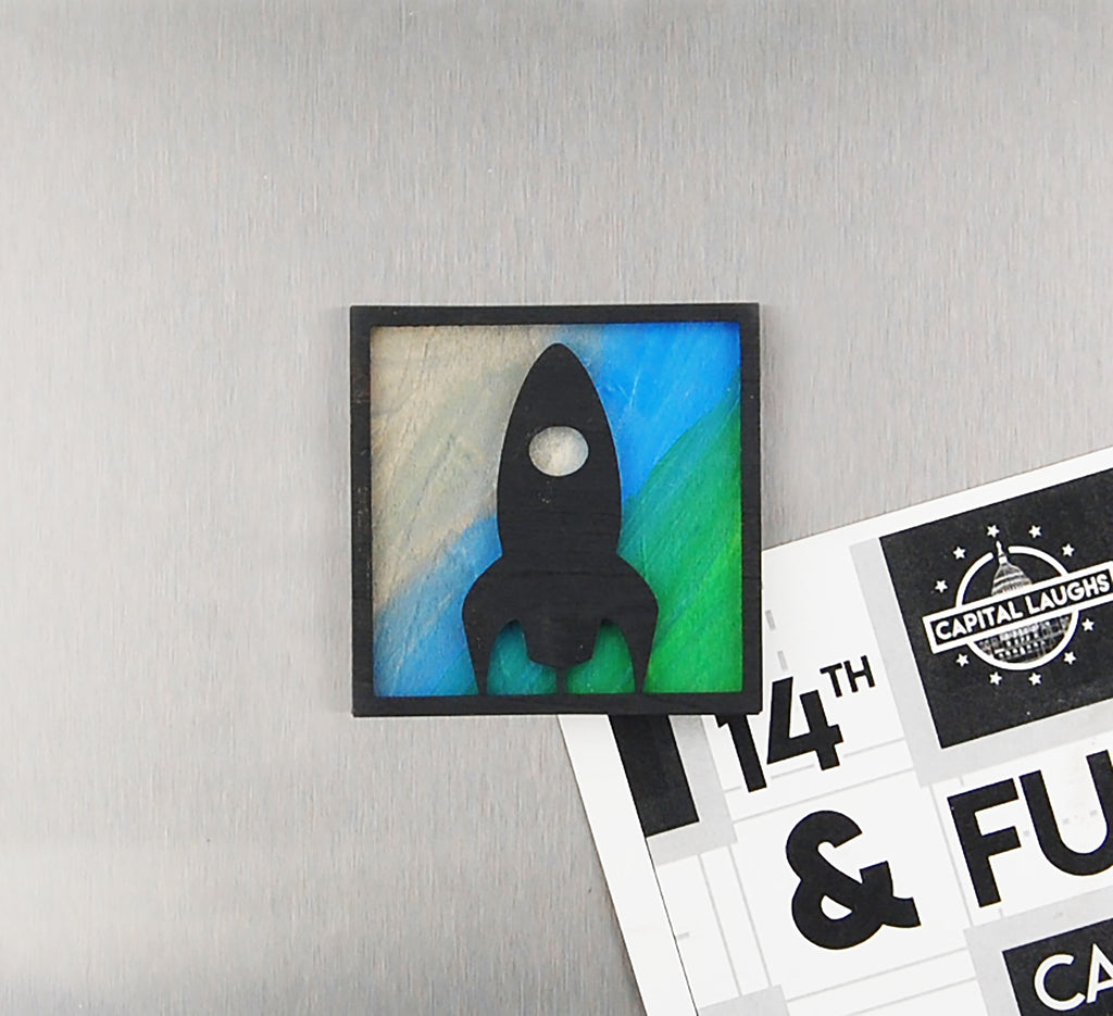 Refrigerator Magnet 4 Pack – Sci Fi Theme