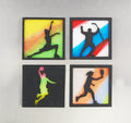 Refrigerator Magnet 4 Pack – Sport Theme