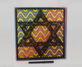 Star of David wall art, laser cut, hand painted, 11.5"x11"