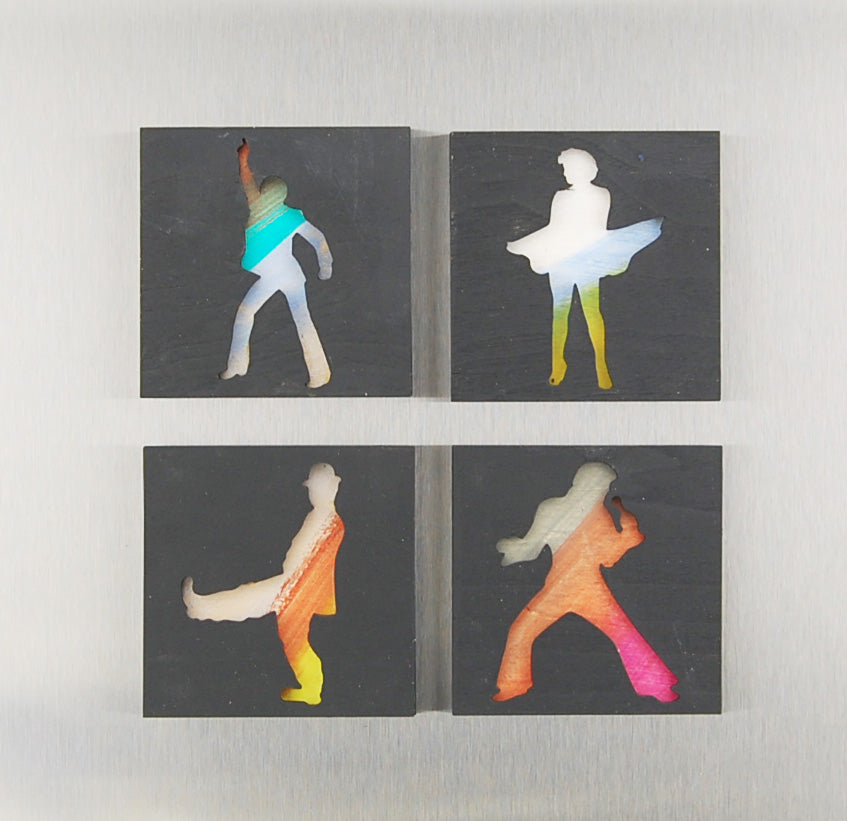 Refrigerator Magnet 4 Pack – Hollywood Star Theme