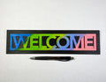 Welcome Sign | Handmade Laser Cut Hand Painted Wood Home Decor