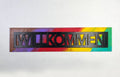 Willkommen Welcome Sign | Handmade Laser Cut Hand Painted German Home Decor