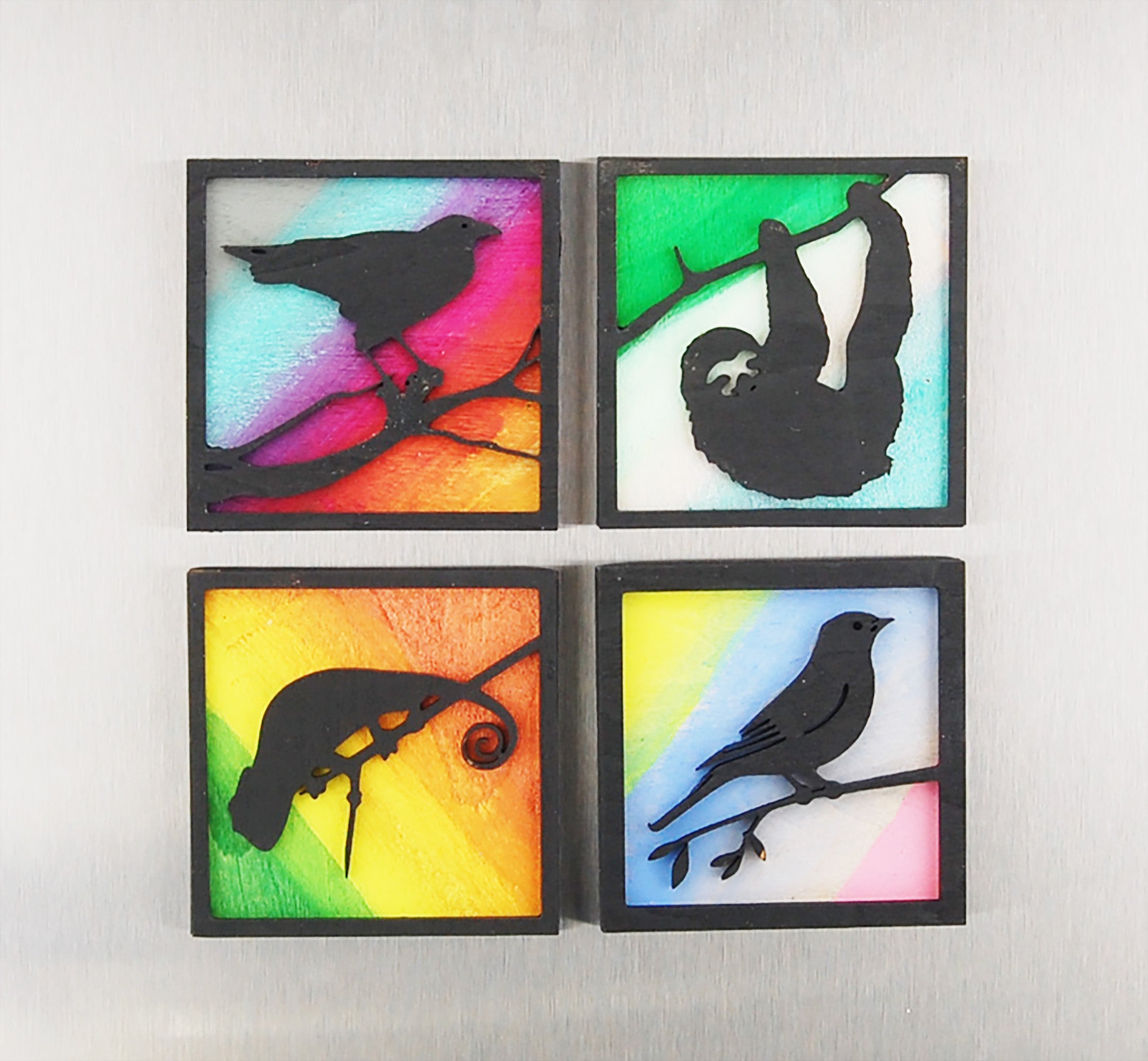 Refrigerator Magnet 4 Pack – Wildlife Theme